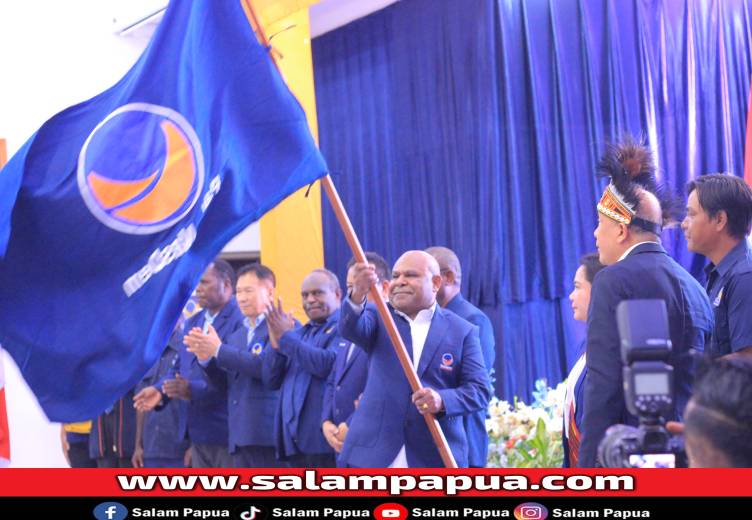 Natalis Tabuni Nahkodai DPW NasDem Papua Tengah, Target Menang Pemilu 2029