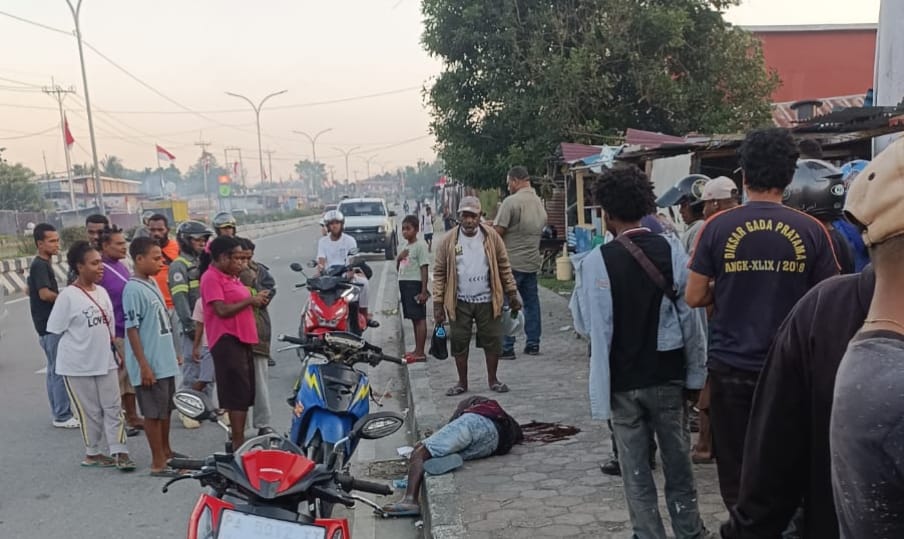 Diduga Dibacok, Seorang Pria Ditemukan Tewas Di SP 3 Timika