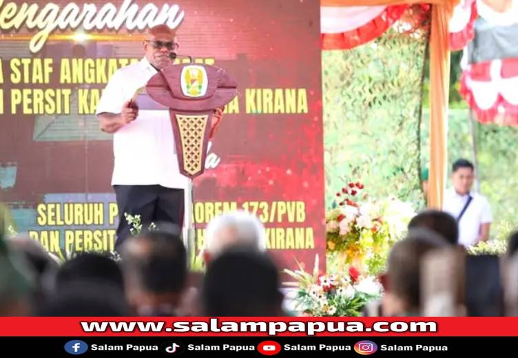 TNI AD Resmikan Manunggal Air Bersih Di Nabire, Gubernur: Bukti Kehadiran Di Papua Tengah