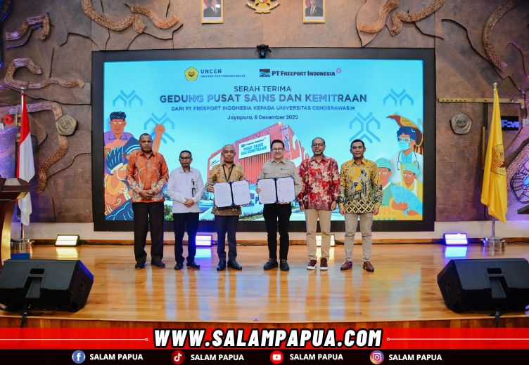 Freeport Serahkan Gedung Sains Dan Kemitraan Kepada Universitas Cenderawasih Papua