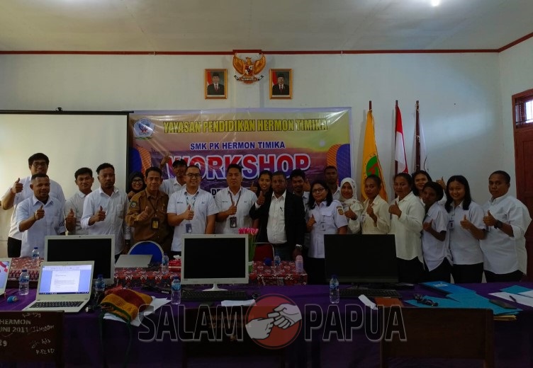 SMK PK Hermon Timika Gelar Workshop Berbasis Industri Dan Komunitas Belajar