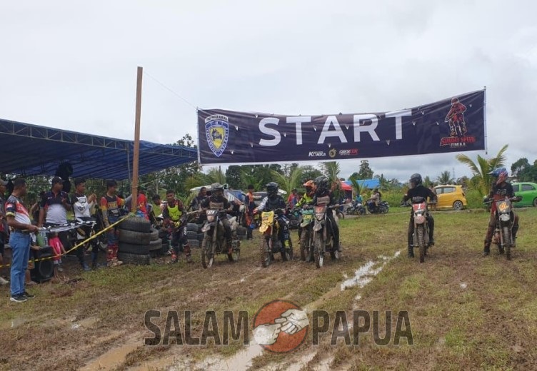 50 Pembalap Motor Di Timika Ikut Latihan Bersama