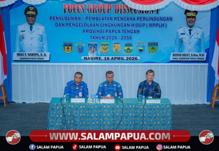 Lindungi SDA Dan Hutan, Pemprov Papua Tengah Susun RPPLH Jangka Panjang