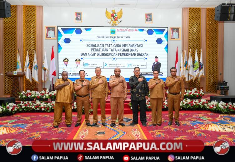 Perkuat Administrasi Pemerintahan, Pemprov Papua Tengah Gelar Sosialisasi Kearsipan