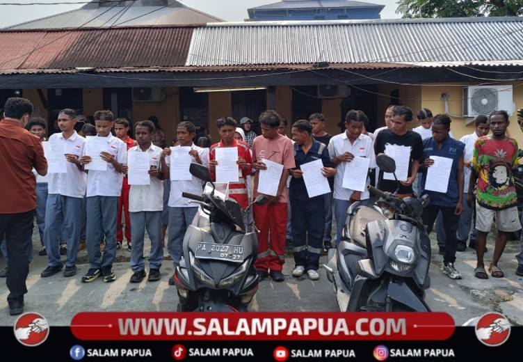 Terjaring Razia Saat Jam Sekolah, Puluhan Pelajar SMA-SMK Di Mimika Dibina Polres