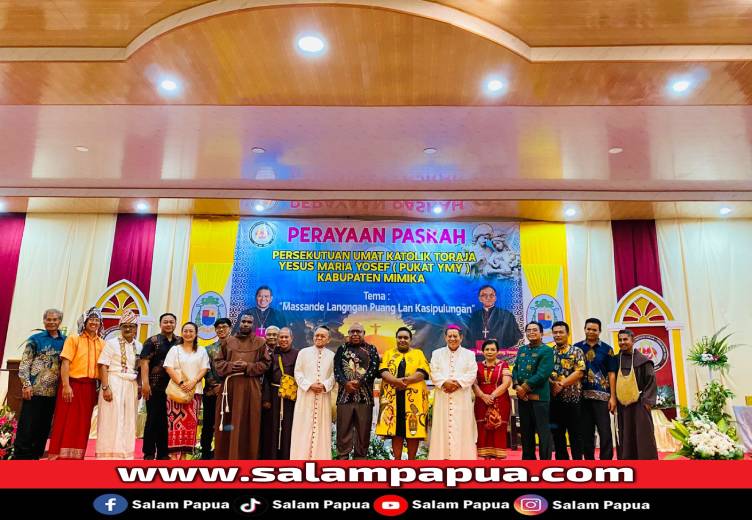 Uskup Agung Makassar Pimpin Misa Paskah Pukat YMY Mimika