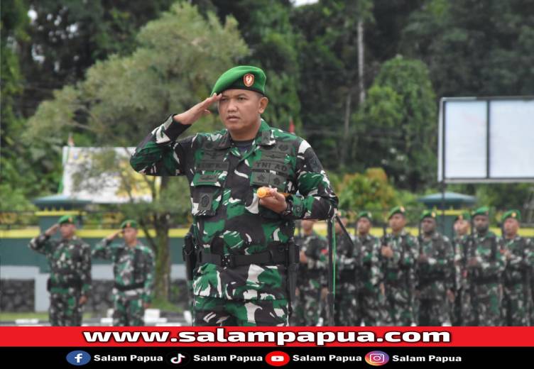 Peringati Hari Sumpah Pemuda Ke-97, Dandim 1710/Mimika Pimpin Upacara Pengibaran Bendera