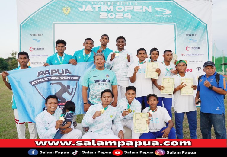 Atlet Papua Athletics Center Raih 8 Medali Di Kejurda Atletik JATIM Open 2024