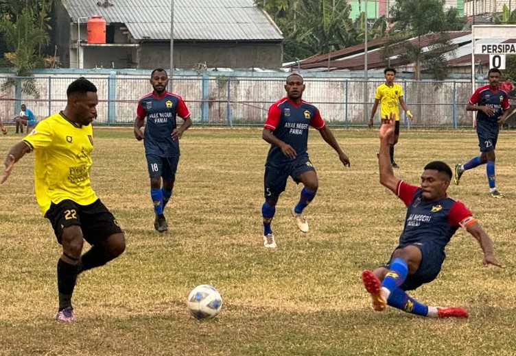 Liga 3 Papua 2023: PERSIPANI Paniai Vs WBFC Mimika Berakhir Dengan Skor Kacamata