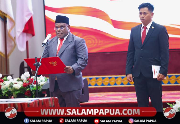 Gubernur Papua Tengah Lantik Lima Pejabat Pimpinan Tinggi Pratama