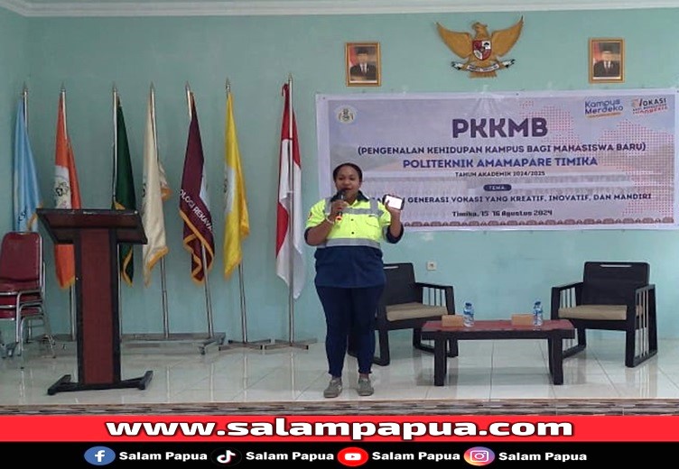 PT Petrosea Hadir Dan Sharing Kehidupan Di PKKMB Politeknik Amamapare Timika