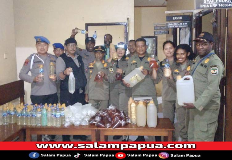 Miras Tanpa Pemilik Disita Aparat Di Poumako