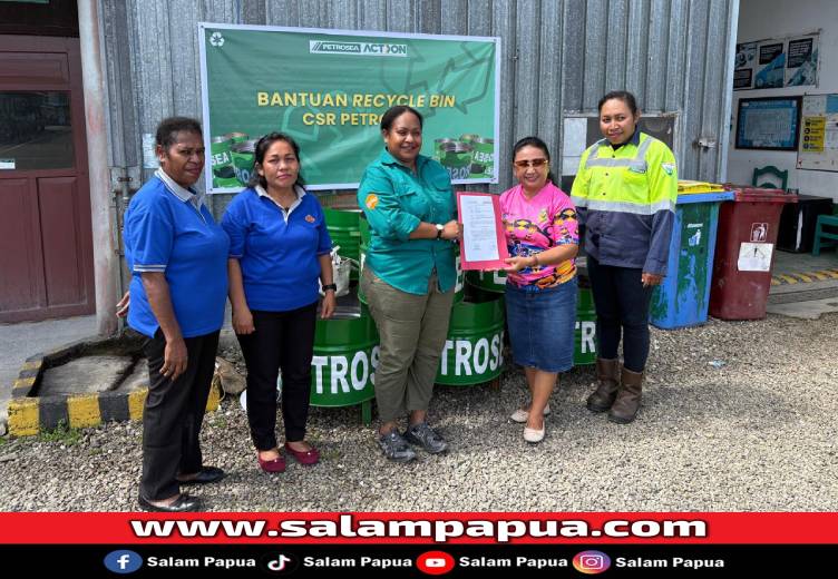Dukung Kebersihan Lingkungan, PT Petrosea Serahkan Tong Sampah Kepada Kelurahan Kebun Sirih