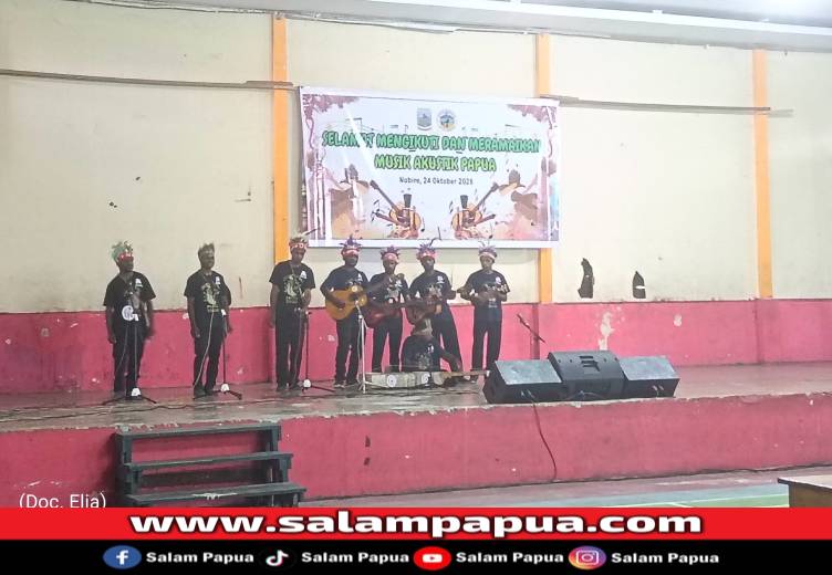 13 Grup Ramaikan Lomba Musik Akustik Tradisional Papua Di Nabire