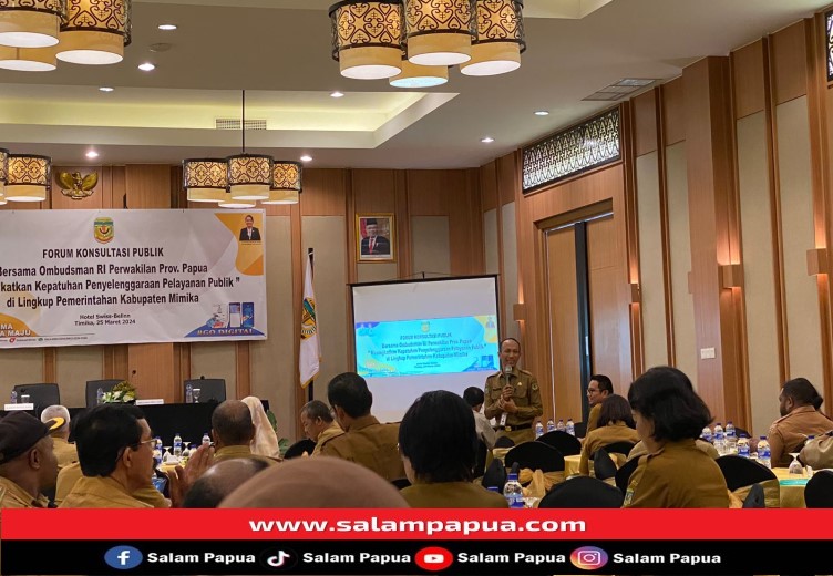 Disdukcapil Mimika Capai Nilai Pelayanan Kategori B Dengan Opini Kualitas Tinggi, Gelar Forum Konsultasi Publik Bersama Ombudsman Papua