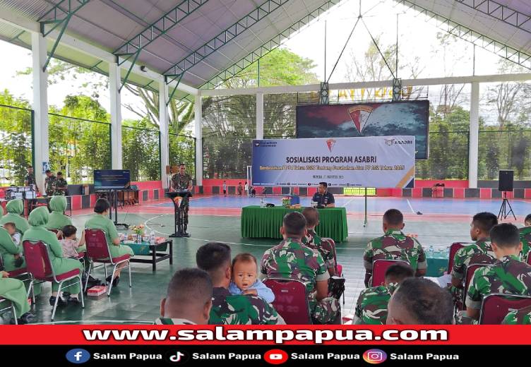 Brigif 20/IJK/3 Kostrad Gelar Sosialisasi Program Asabri Bagi Prajurit Dan Persit