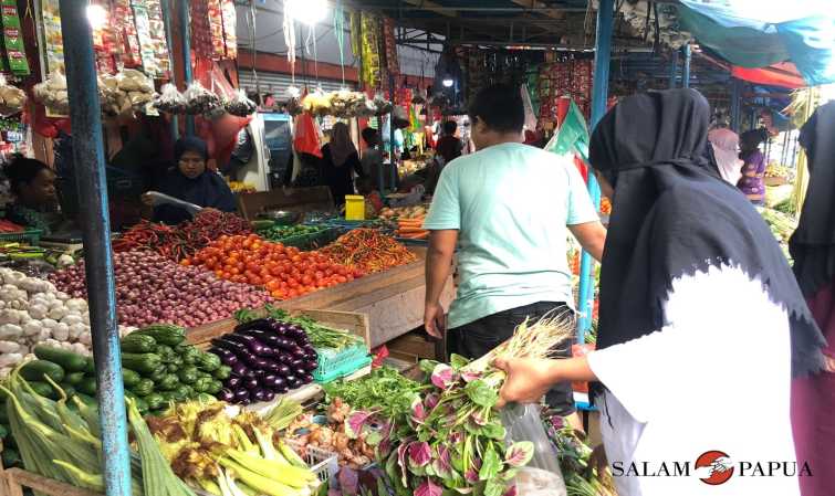 H-2 MENJELANG IDUL FITRI 2023, HARGA BUMBU DAPUR DI PASAR TIMIKA MENGALAMI KENAIKAN