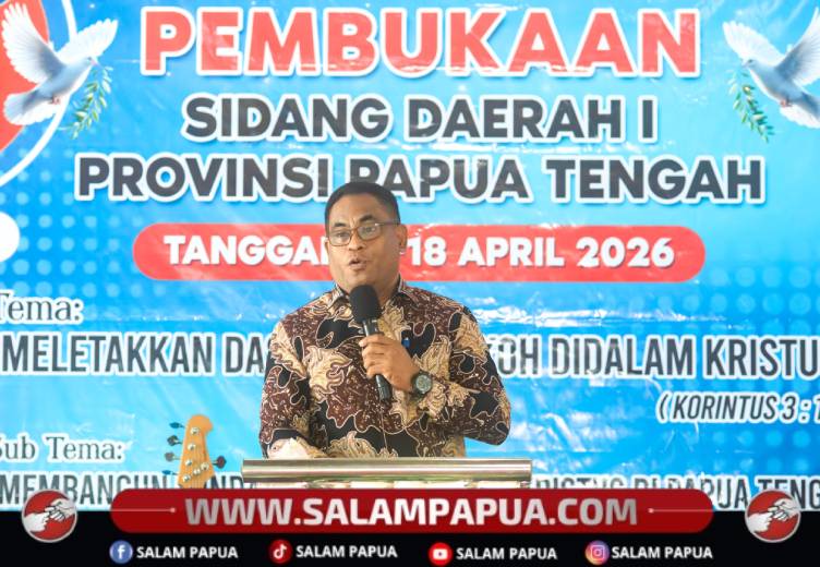 Buka Sidang I GPDP, Pemprov Papua Tengah Ajak Jaga Nilai Kasih Dan Perdamaian