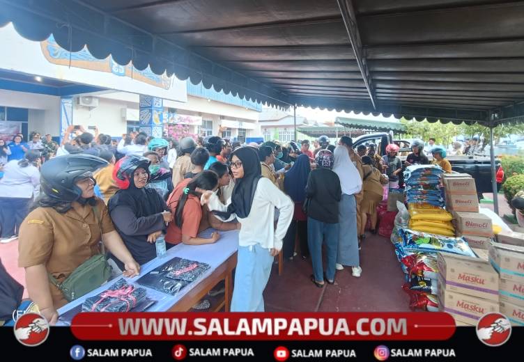 Dorong Ekonomi Rakyat, RRI Nabire Gelar Gerakan Pangan Murah