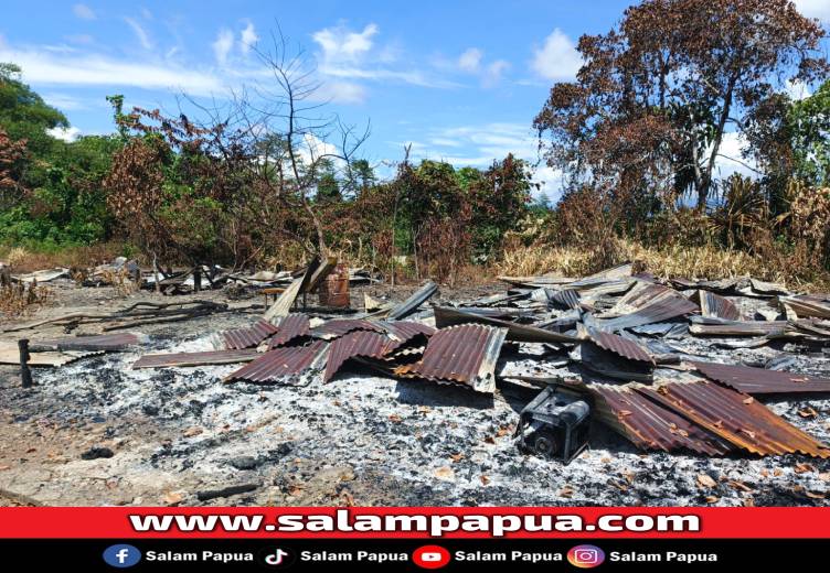 Aparat Gabungan Observasi Puluhan Rumah Yang Dibakar Di Kampung Mogodagi