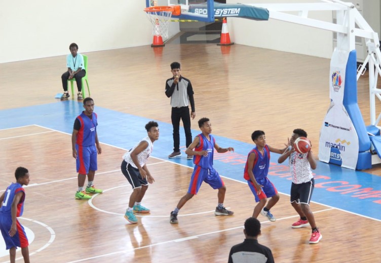 Situasi berjalannya pertandingan di Lapangan Basket GOR MSC, Sabtu (12/8/2023) (Foto:Istimewa)