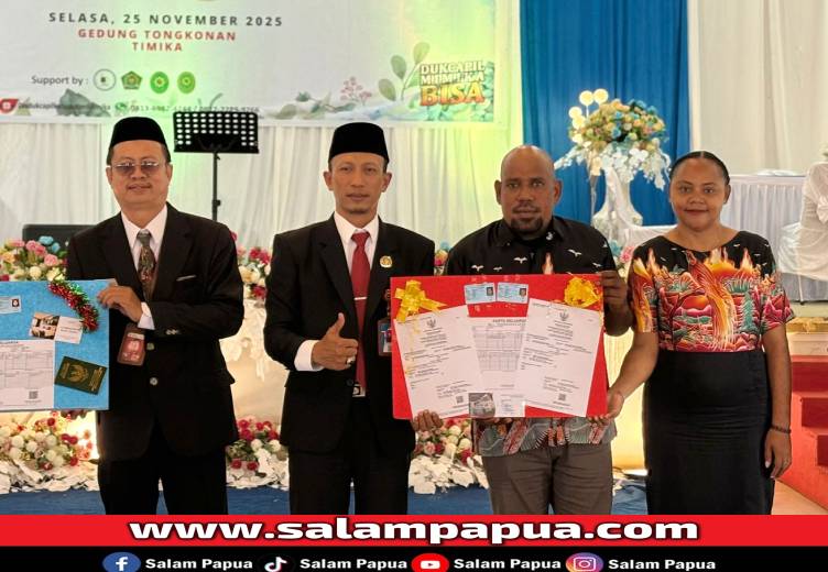 Nikah Massal Meriah Di Mimika: ASN Hingga Warga Umum Dapat Hadiah Berikut