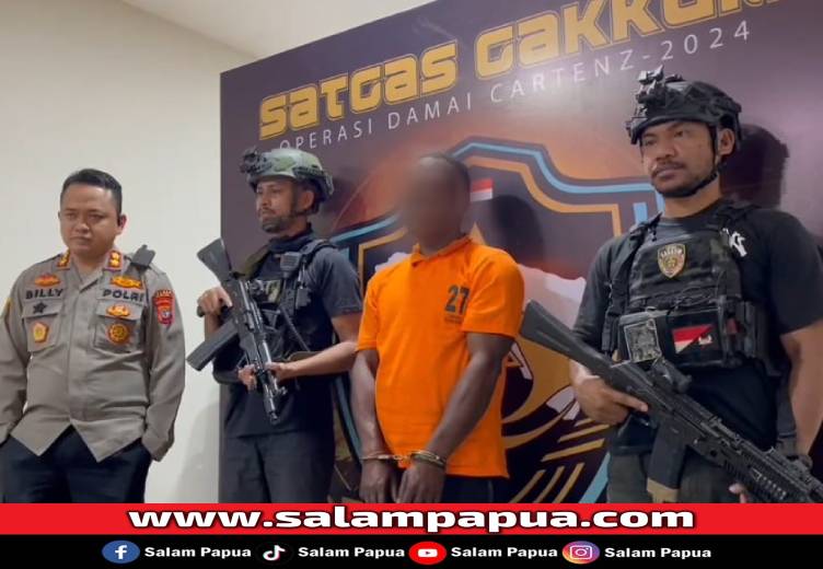 Anggota KKB Ditangkap Di Timika, Diduga Danai Aksi Bersenjata Dari Emas Hasil Dulangan