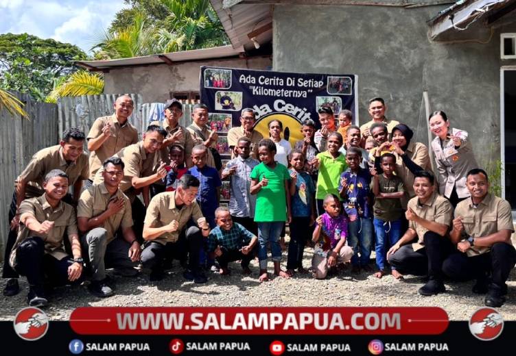 Ketika Satgas Damai Cartenz Hadir Membawa Senyum Untuk Anak-Anak Mimika