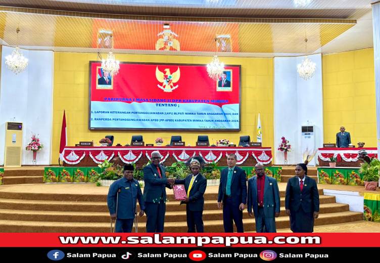 Bupati Mimika Sampaikan LKPJ 2024 Dan Ranperda Pertanggungjawaban APBD Ke DPRK