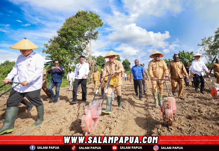 Mendes Dan Menkop Kunjungi Papua Tengah, Tanam Jagung Perdana Dan Apresiasi Kopdes Merah-Putih