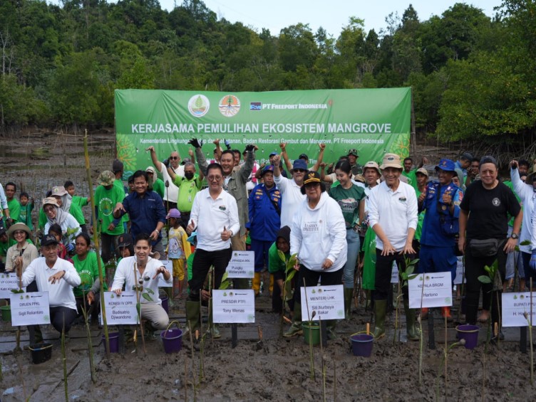 FREEPORT INDONESIA BERSAMA KLHK DAN BRGM SEPAKAT MEREHABILITASI EKOSISTEM HUTAN MANGROVE DI KALIMANTAN TIMUR