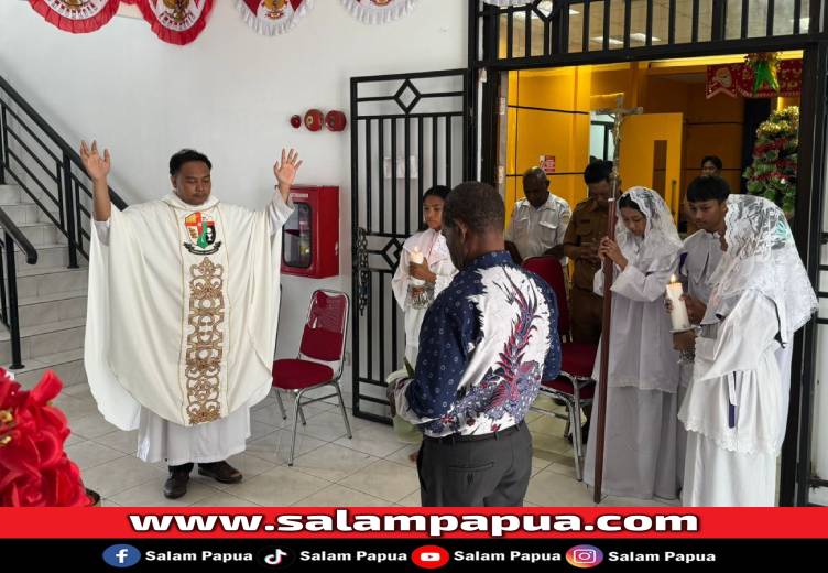 PUPR Mimika Awali Tahun 2026 Dengan Ibadah Bersama Dan Pemberkatan Kantor