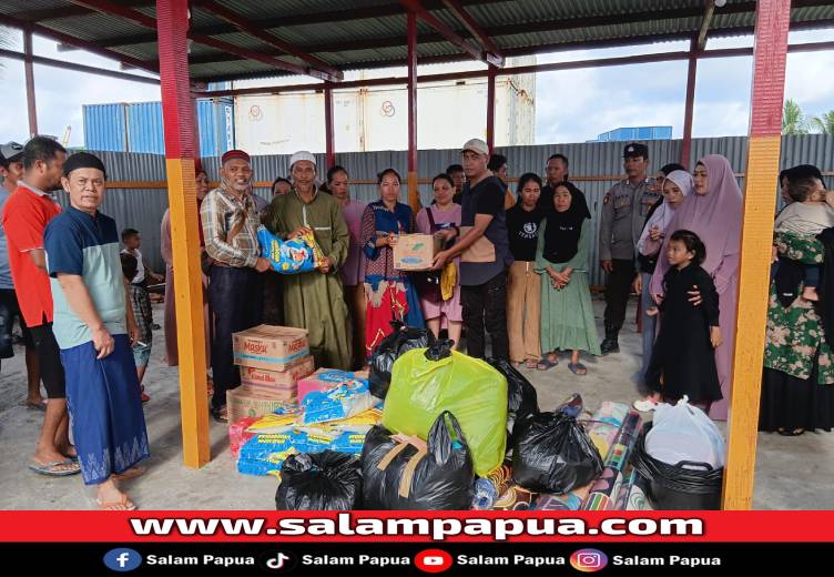 Dokumen Berharga Hangus Dan Alami Kerugian Ratusan Juta, 33 KK Korban Kebakaran Di Poumako Ditampung Di Polsek