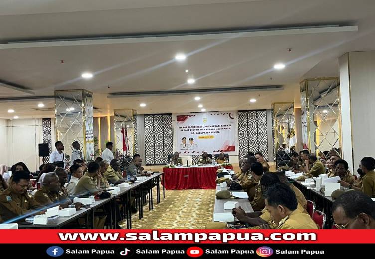 Evaluasi Distrik, Bupati Mimika Minta Data Kondisi Riil Masyarakat