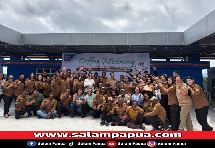 Target Pendapatan Melompat Di 2026, Bapenda Mimika Gelar Coffee Morning Bersama Pegawai