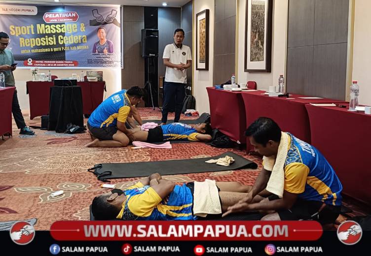 SLBN Mimika Gelar Pelatihan Sport Massage Dan Reposisi Cedera Berlisensi Nasional