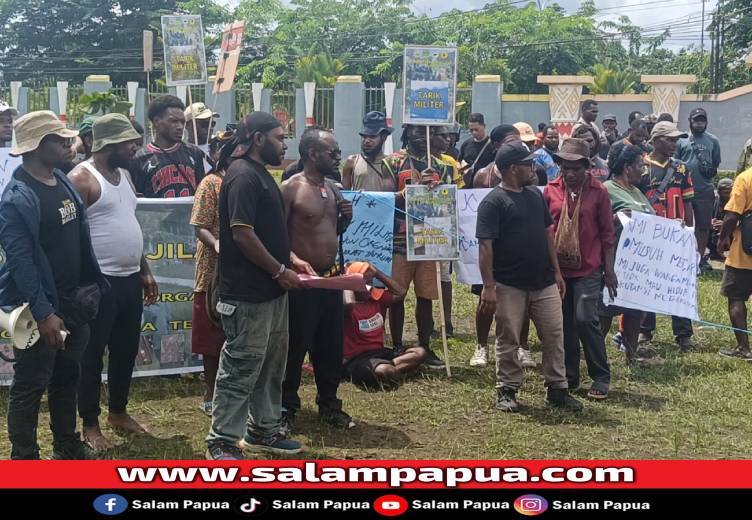 Ratusan Warga Jila Mengungsi, Solidaritas Peduli Jila Sampaikan Aspirasi Ke DPRK Mimika