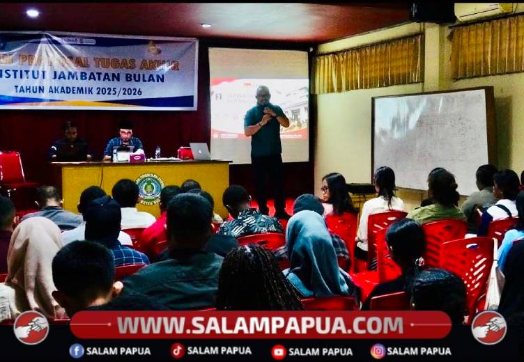 KPU Mimika Berikan Kuliah Umum Kepada 120 Mahasiswa Institut Jambatan Bulan
