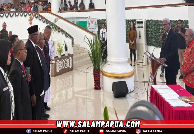 Bupati Mimika Lantik 5 Pejabat JPT Pratama, Pejabat Lainnya Dilantik Tahun 2026