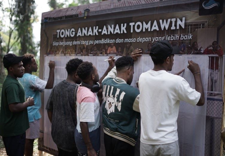 Para Pelajar Suku Amungme Penerima Beasiswa Tomawin Freeport Ikut Pelatihan Basic Life Skill