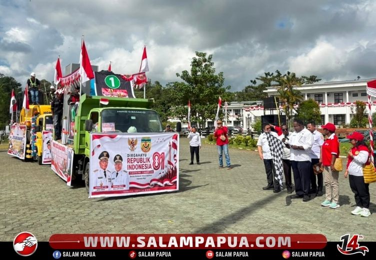 30 Peserta Meriahkan Karnaval Budaya HUT Ke-81 RI Di Kabupaten Mimika