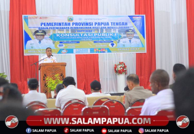 Pemprov Papua Tengah Gelar Konsultasi Publik I, OPD Diminta Perkuat Data Akurat