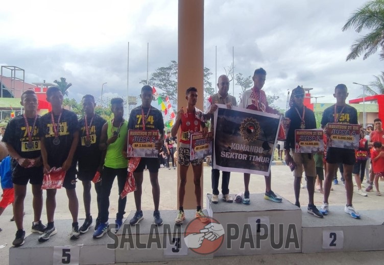 MASYARAKAT PROTES ADA PESERTA DARI LUAR YANG IKUTI LOMBA MARATHON DI MIMIKA