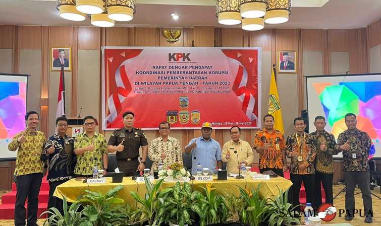 KPK RI PANTAU MASALAH ASET TANAH DAN MOBIL DINAS PEMKAB MIMIKA