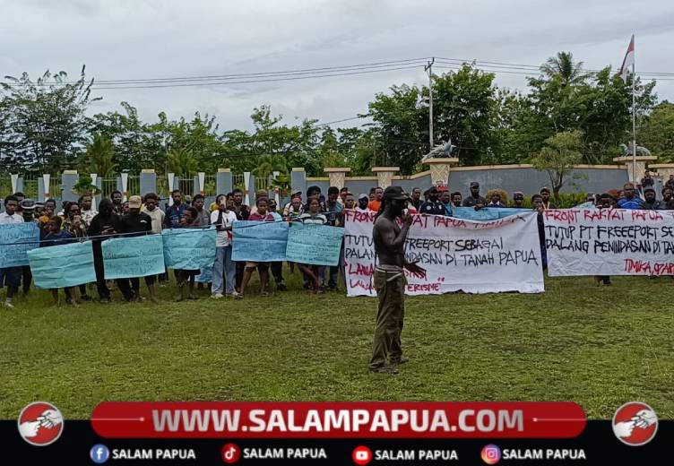 Front Rakyat Papua Serukan Tiga Hal, DPRK Mimika Terima Aspirasi