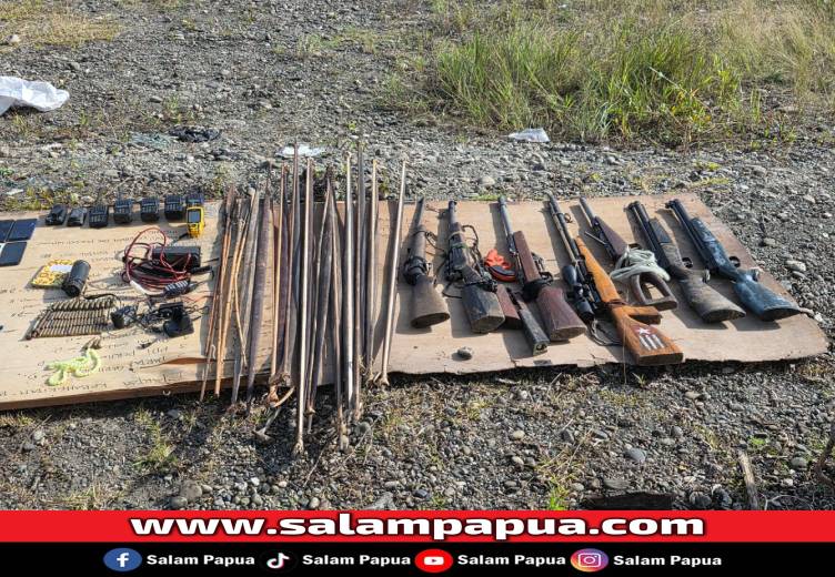 Satgas Koops TNI Habema Rebut Markas Utama OPM Kodap XVI Yahukimo