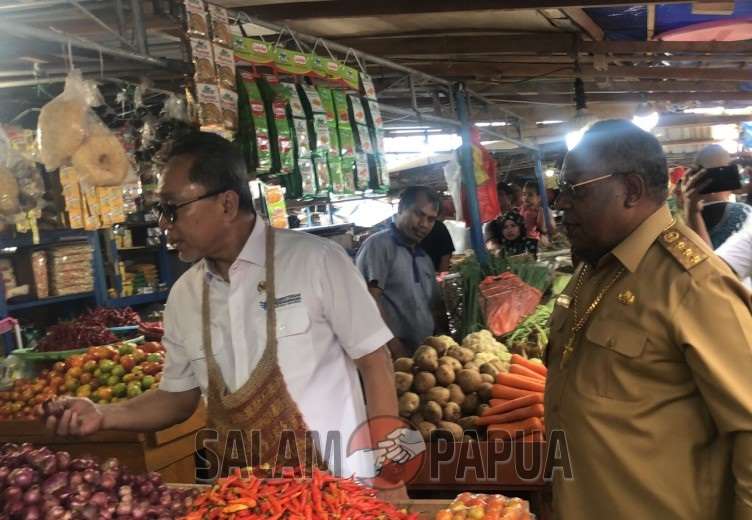 Cek Pasar, Mendag Sebut Harga Pangan Di Timika Stabil