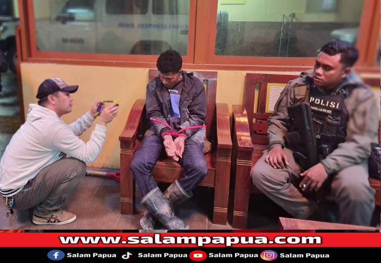 Polsek Tembagapura Amankan Pelaku Pemotongan Pipa Konsentrat PTFI Di Mile 60