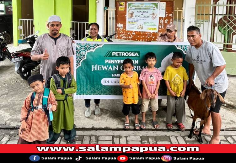 Sambut Idul Adha 2025, PT Petrosea Tbk Sumbang Hewan Kurban Di Dua Titik Di Timika