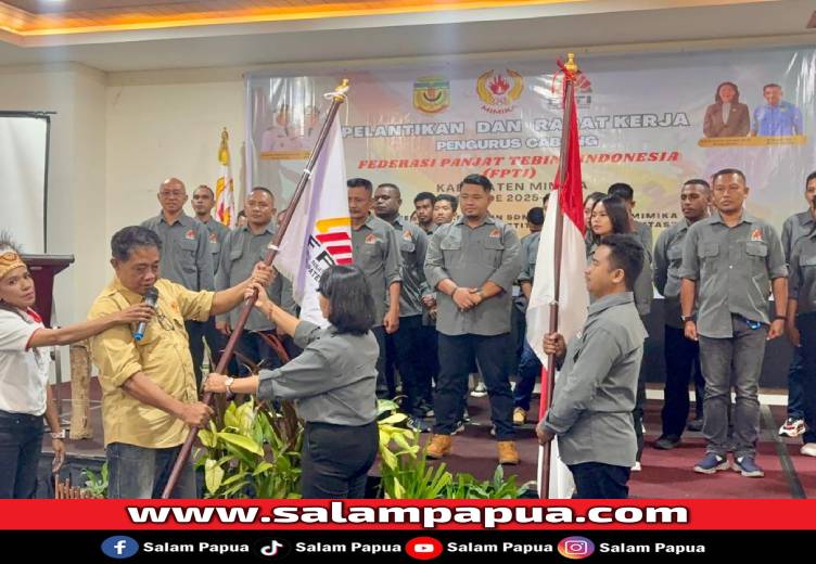 Dilantik Sebagai Ketua FPTI Mimika 2025–2029, Sabelina Fokus Pembinaan Atlet Muda